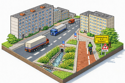 Leitfaden zur Gestaltung von Ortsdurchfahrten in Brandenburg
