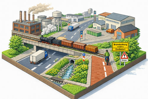 Leitfaden zur Gestaltung von Ortsdurchfahrten in Brandenburg