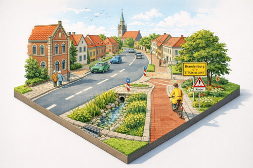 Leitfaden zur Gestaltung von Ortsdurchfahrten in Brandenburg